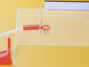 Basketball Arena LowPoly style 3D-Modell