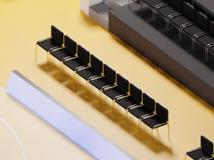 Basketball Arena LowPoly style 3D-Modell
