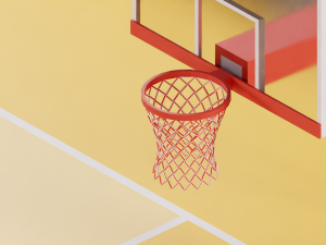 Basketball Arena LowPoly style 3D-Modell