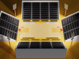 Basketball Arena LowPoly style 3D-Modell