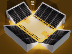 Basketball Arena LowPoly style 3D-Modell