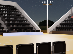 Basketball Arena LowPoly style 3D-Modell