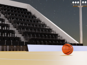 Basketball Arena LowPoly style 3D-Modell