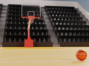 Basketball Arena LowPoly style 3D-Modell
