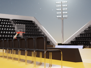 Basketball Arena LowPoly style 3D-Modell