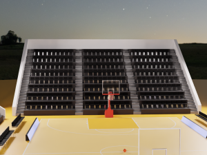 Basketball Arena LowPoly style 3D-Modell