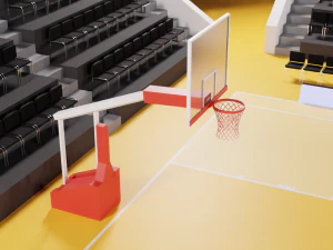 Basketball Arena LowPoly style 3D Model