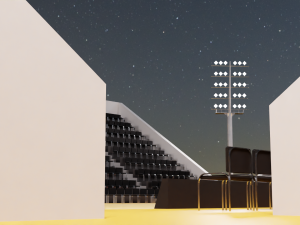 Basketball Arena LowPoly style 3D-Modell