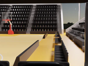 Basketball Arena LowPoly style 3D Model
