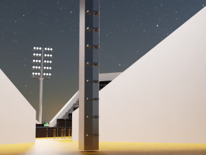 Basketball Arena LowPoly style 3D-Modell