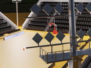 Basketball Arena LowPoly style 3D-Modell