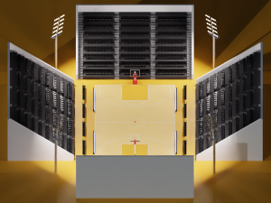 Basketball Arena LowPoly style 3D-Modell