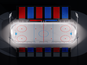 Hockey Arena LowPoly 3D Model