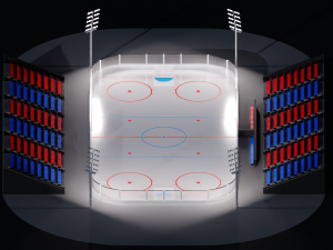 Hockey Arena LowPoly Modelo 3D