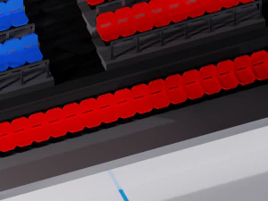Hockey Arena LowPoly 3D Model