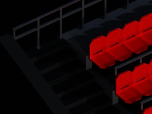 Hockey Arena LowPoly 3D Model