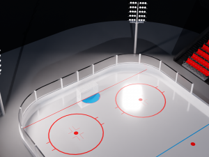 Hockey Arena LowPoly Modelo 3D