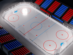 Hockey Arena LowPoly Modelo 3D