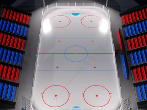Hockey Arena LowPoly 3D Model