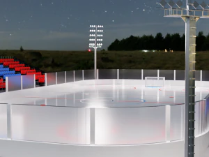 Hockey Arena LowPoly 3D Model