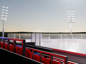 Hockey Arena LowPoly Modelo 3D