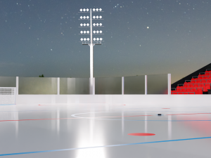 Hockey Arena LowPoly Modelo 3D