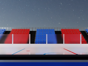 Hockey Arena LowPoly Modelo 3D