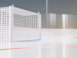 Hockey Arena LowPoly 3D Model