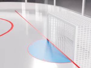 Hockey Arena LowPoly 3D Model