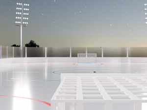 Hockey Arena LowPoly Modelo 3D