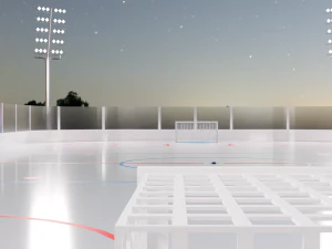 Hockey Arena LowPoly 3D Model