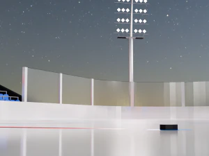 Hockey Arena LowPoly 3D Model