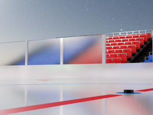 Hockey Arena LowPoly Modelo 3D