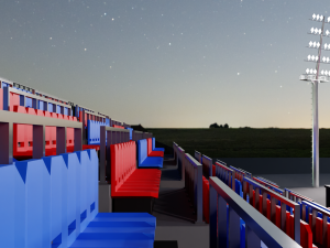 Hockey Arena LowPoly Modelo 3D