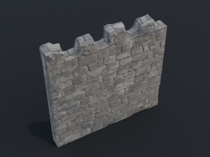 Modular castle old medieval tower kit 3D Model