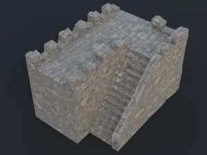 Modular castle old medieval tower kit 3D Model
