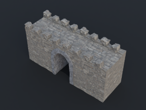 Modular castle old medieval tower kit 3D Model