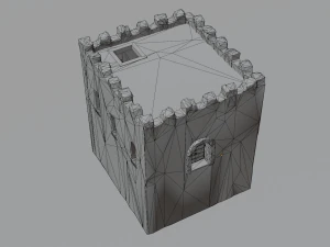 Modular castle old medieval tower kit 3D Model