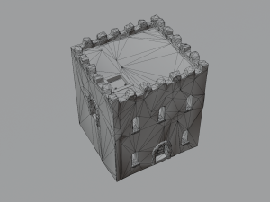 Modular castle old medieval tower kit 3D Model