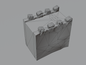 Modular castle old medieval tower kit 3D Model