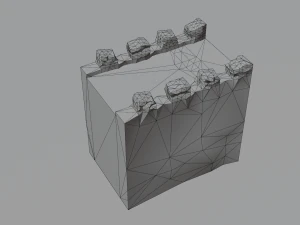 Modular castle old medieval tower kit 3D Model