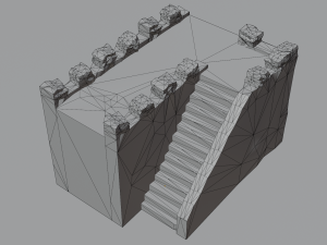 Modular castle old medieval tower kit 3D Model