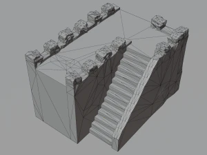 Modular castle old medieval tower kit 3D Model