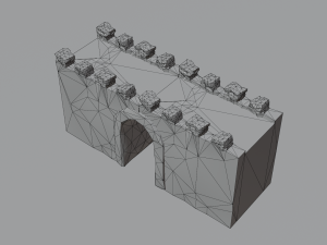 Modular castle old medieval tower kit 3D Model