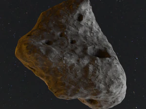 Detailed asteroids space rocks high-poly 3D Model