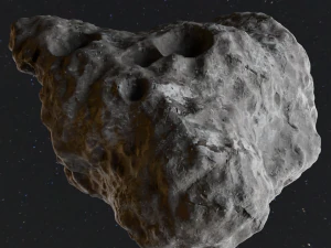 Detailed asteroids space rocks high-poly 3D Model