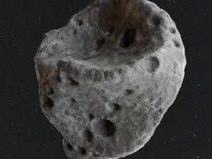 Detailed asteroids space rocks high-poly 3D Model