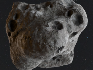 Detailed asteroids space rocks high-poly 3D Model