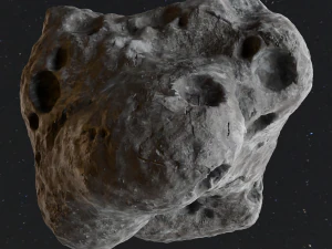 Detailed asteroids space rocks high-poly 3D Model