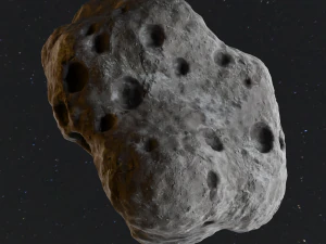 Detailed asteroids space rocks high-poly 3D Model